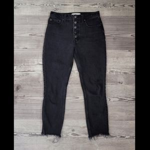 Abercrombie and Fitch Black Button Fly Skinny Jeans